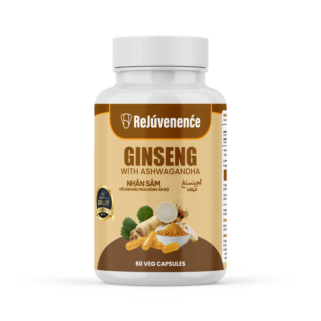 Ginseng with Ashwagandha Veg Capsules