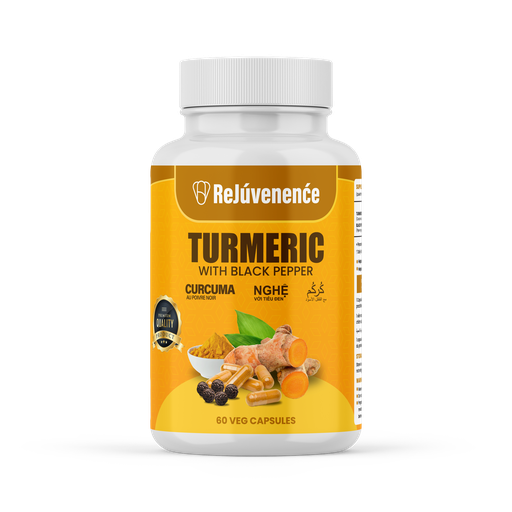 [RJ-TURBP-60] Turmeric with Black Pepper Veg Capsules