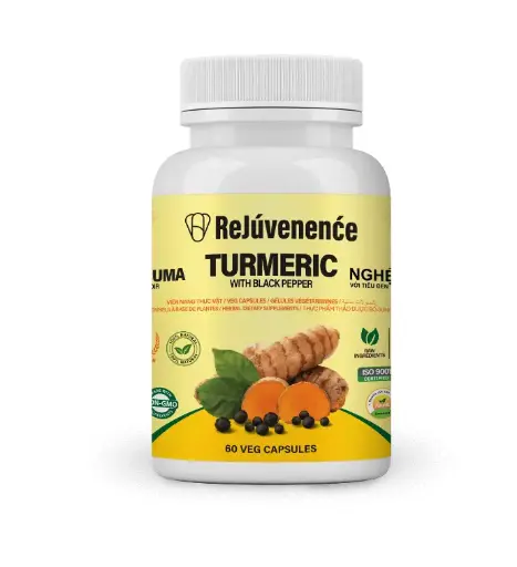 Turmeric With Black Pepper Veg Capsules